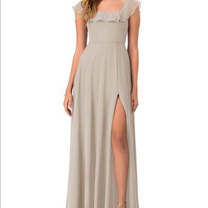 Azazie Bridesmaid Dress- Jinny- Taupe